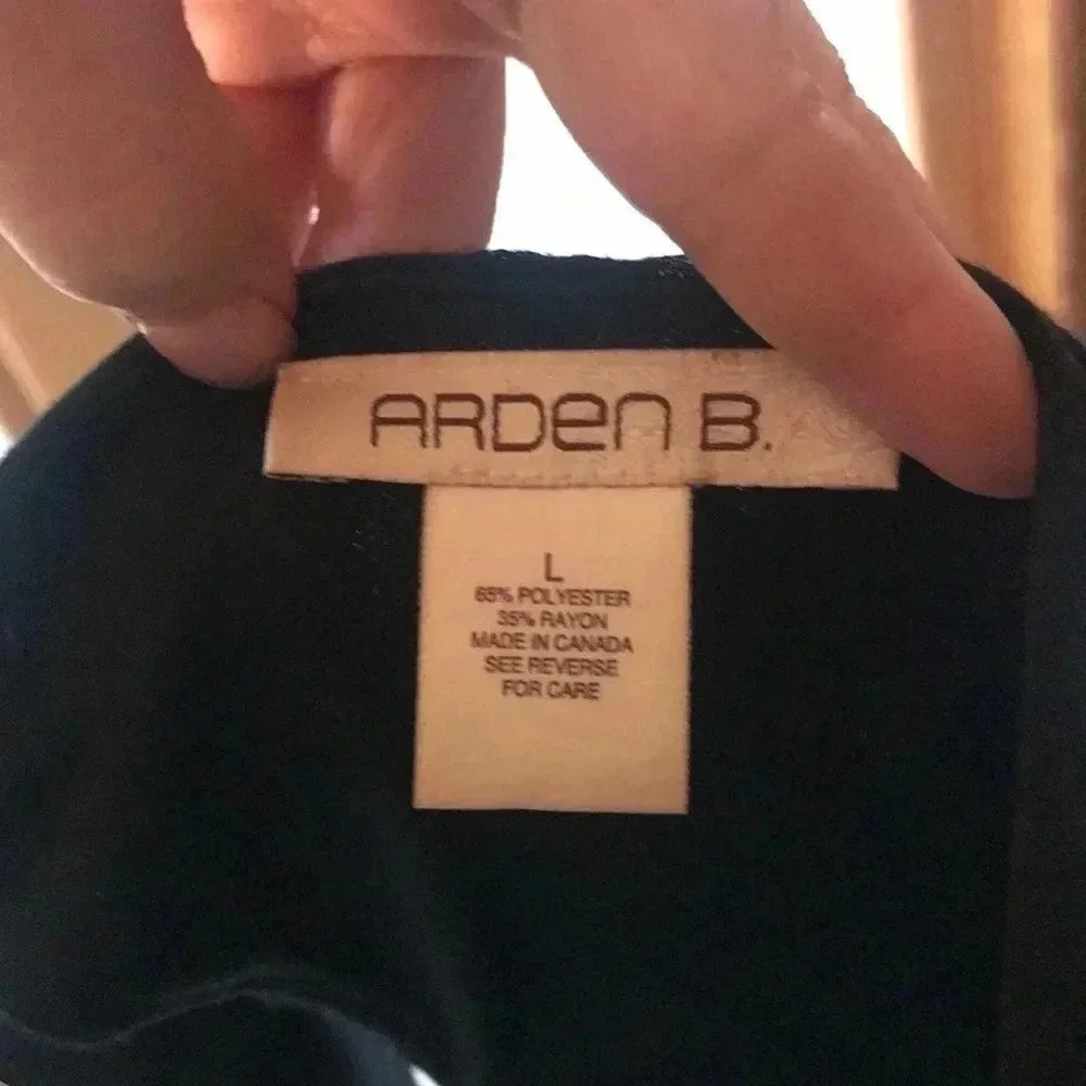 Black ruffled Arden B size L dress - Picture 4 of 5